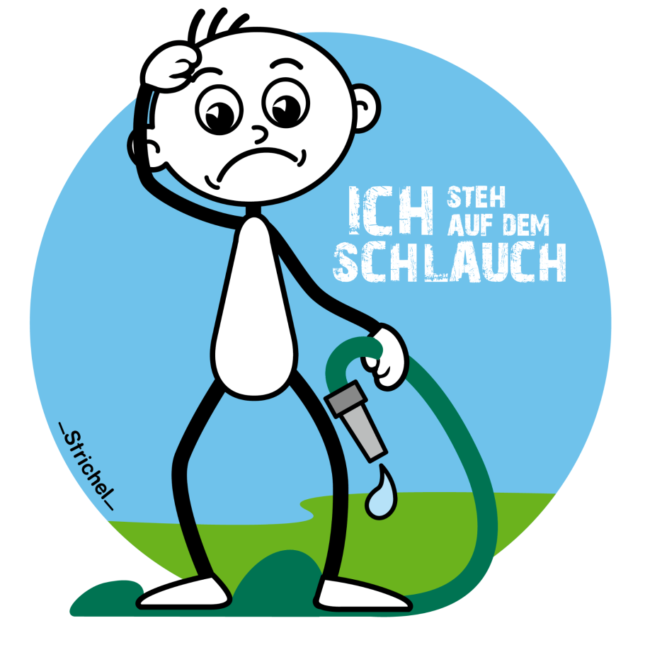 Auf dem Schlauch stehen Auf dem Schlauch stehen